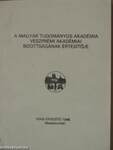 A Magyar Tudományos Akadémia Veszprémi Akadémiai Bizottságának értesítője 1986