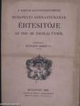 A magyar kegyestanitórend budapesti gimnáziumának értesítője az 1928-29. iskolai évről