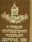 A Magyar Természetbarát Mozgalom eseményei 1980