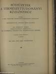 Természettudományi Közlöny 1933. január-december/Pótfüzetek a Természettudományi Közlönyhöz 1933. (nem teljes évfolyam)