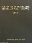 Törvények és rendeletek hivatalos gyűjteménye 1988.