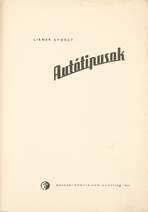 Autótipusok - 1958 (Az első és legritkább típuskönyv.)