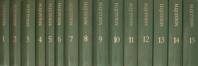 Mikszáth Kálmán művei I-XV. (számozott, bőrkötéses, védődobozos, bibliofil példányok)