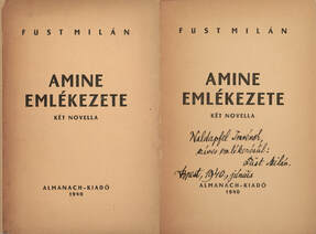 Amine emlékezete/Szakadék (Trencsényi-Waldapfel Imrének dedikált példány)