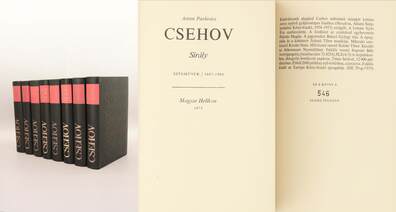 Csehov művei I-VIII. (számozott, bibliofil példányok)