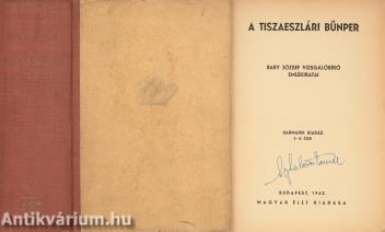 A tiszaeszlári bűnper (Tiltólistás kötet)