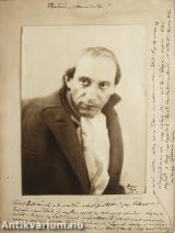 Gellért Lajos színész, rendező fekete-fehér fényképe (dedikált példány)