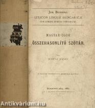 Magyar-ugor összehasonlító szótár/Magyar-ugor összehasonlító szótárhoz való szómutatók (A könyv szerepelt az ÁKV 1980. évi, XIV. aukciójának 65. tételeként.)