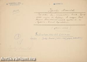 Ipolyi Arnold autográf levele (A Magyar Szent Koronával kapcsolatos dokumentum!) (Egykor a Vasberényi Gyűjtemény része sz.: 1051.)