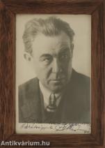 Pethes Imre színművész fekete-fehér, keretezett fotója (Pethes Sándor színész, érdemes és kiváló művész által dedikált példány)