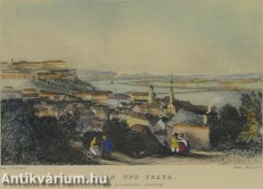 Th Ender: Buda és Pest (Ofen und Pesth) XIX.sz. közepe - színes litográfia, papír 9,5 cm x 15,3 cm