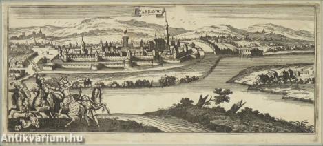 Magyar városképsorozat Cassauw [1686] - Kassa rézmetszet, papír 10,3 cm x 24,5 cm