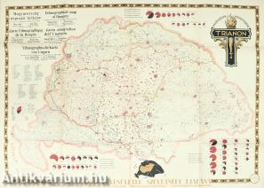 Magyarország néprajzi térképe az 1910. évi népszámlálás alapján - „Emlékezzetek és emlékeztessetek!-Trianon.”