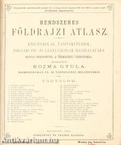 Rendszeres földrajzi atlasz (38 fő- és 19 melléktérképpel illusztrált.)