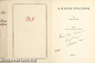 A kassai polgárok (dedikált példány)