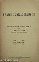 A váradi zsidóság története