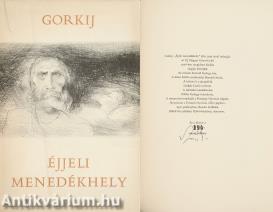 Éjjeli menedékhely (Szász Endre által aláírt, számozott, bibliofil példány.) (Szász Endre eredeti rézkarcaival.)