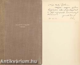 Radnóti Miklós versei (Radnóti Miklósné Gyarmati Fanni által dedikált példány)  (A tételről írt irodalomtörténeti tanulmány a leírásban olvasható.)