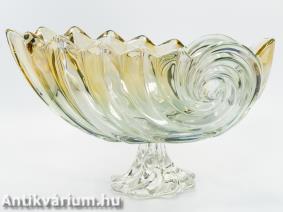Murano lüszterezett üveg tál  20. század közepe 35 cm