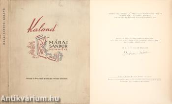 Kaland (aláírt, számozott példány)