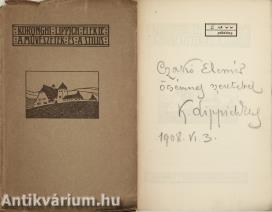 A művészetek és a stílus (számozott, Czakó Elemérnek dedikált példány)