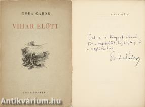 Vihar előtt (dedikált példány)