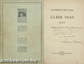 Ulrik inas (Koszter atyának dedikált példány)