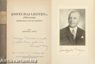 Annyi baj legyen... (dedikált és aláírt példány)