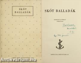 Skót balladák (dedikált példány)