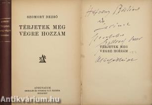 Térjetek meg végre hozzám (dedikált példány)