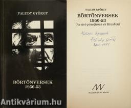 Börtönversek 1950-53 (dedikált példány) (Címlap és illusztráció: Kass János)