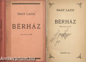 Bérház (dedikált példány)