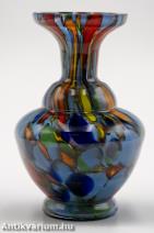 Kralik art deco multicolor fröccsüveg váza 1930