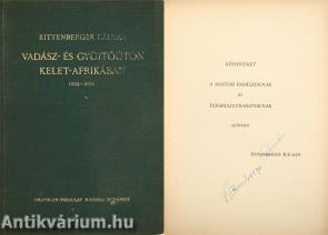 Vadász- és gyüjtőúton Kelet-Afrikában (aláírt példány) (Térképmelléklet nélküli példány.)