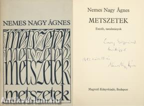 Metszetek (dedikált példány)