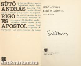 Rigó és apostol (aláírt példány)