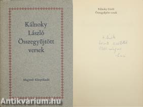 Összegyűjtött versek (dedikált példány)