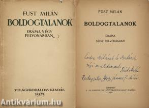 Boldogtalanok (dedikált példány)