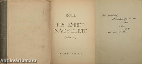 Kis ember nagy élete (dedikált példány)