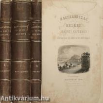 Magyarország és Erdély eredeti képekben I-III. (Gróf Bethlen János könyvtárából.) (A III. kötetből 2 acélmetszet hiányzik.)