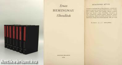 Ernest Hemingway művei 1-7. (számozott, bibliofil példányok)