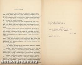 Megváltás (Tamási Áron géppel írt kézirata!) (Némethy Ella operaénekesnek dedikált gépelt kézirat.)