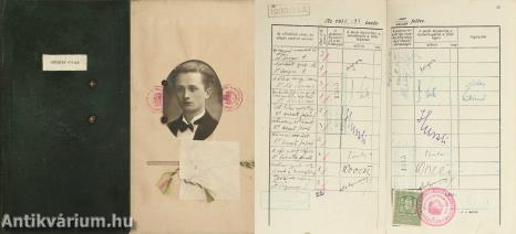 Ortutay Gyula néprajzkutató és politikus szegedi egyetemi leckekönyve 1929-1934 (A szegedi egyetem 21 tanára, köztük Horger Antal, Sík Sándor, Kogutowicz Károly és Várkonyi Hildebrand Dezső által aláírt példány.)