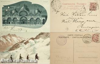 Légrády Ottó és Légrády Imre által Kézdi-Kovács László festőművész részére küldött képeslapok (2 db)