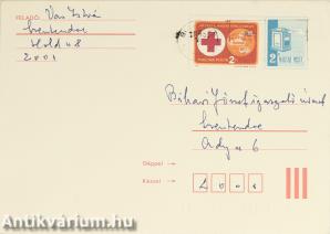 Vas István költő autográf magánlevele Bihari József igazgató úrnak - borítékkal