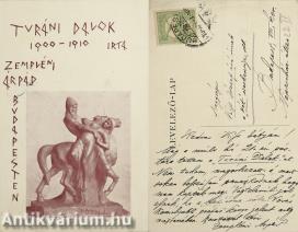 Zempléni Árpád költő Kiss József költőnek írt autográf képes levelező-lapja (Egykor a Vasberényi Gyűjtemény része; sz.: 894.)