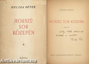 Hosszú sor közepén (dedikált példány)