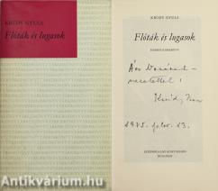 Flóták és lugasok (Krúdy Zsuzsa által dedikált példány)