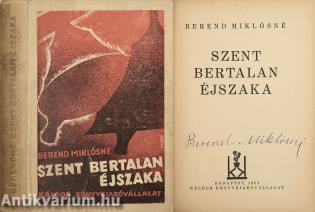 Szent Bertalan éjszaka (aláírt példány)
