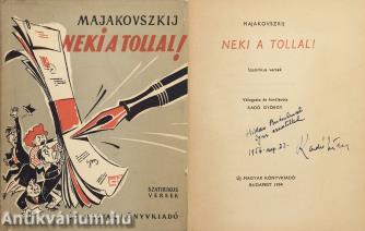 Neki a tollal! (Hidas Antalnak dedikált példány) (Borítóterv és illusztrációk: Toncz Tibor)